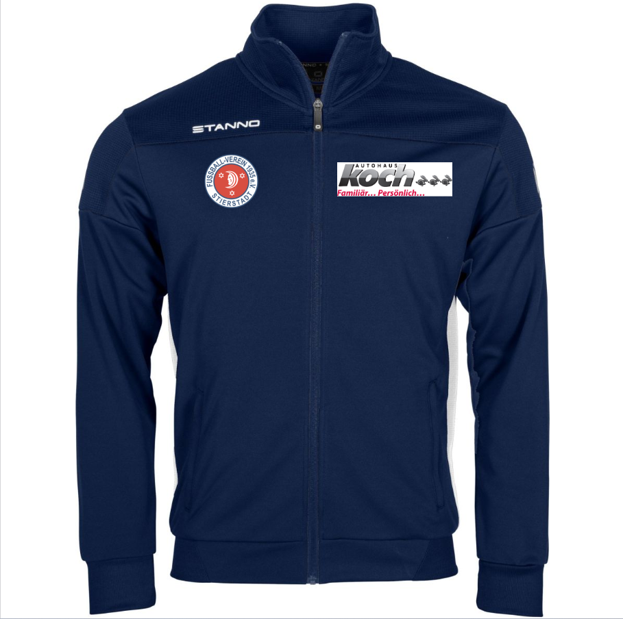 Neue gesponserte Trainingsjacke der Jugendtrainer des FV Stierstadt