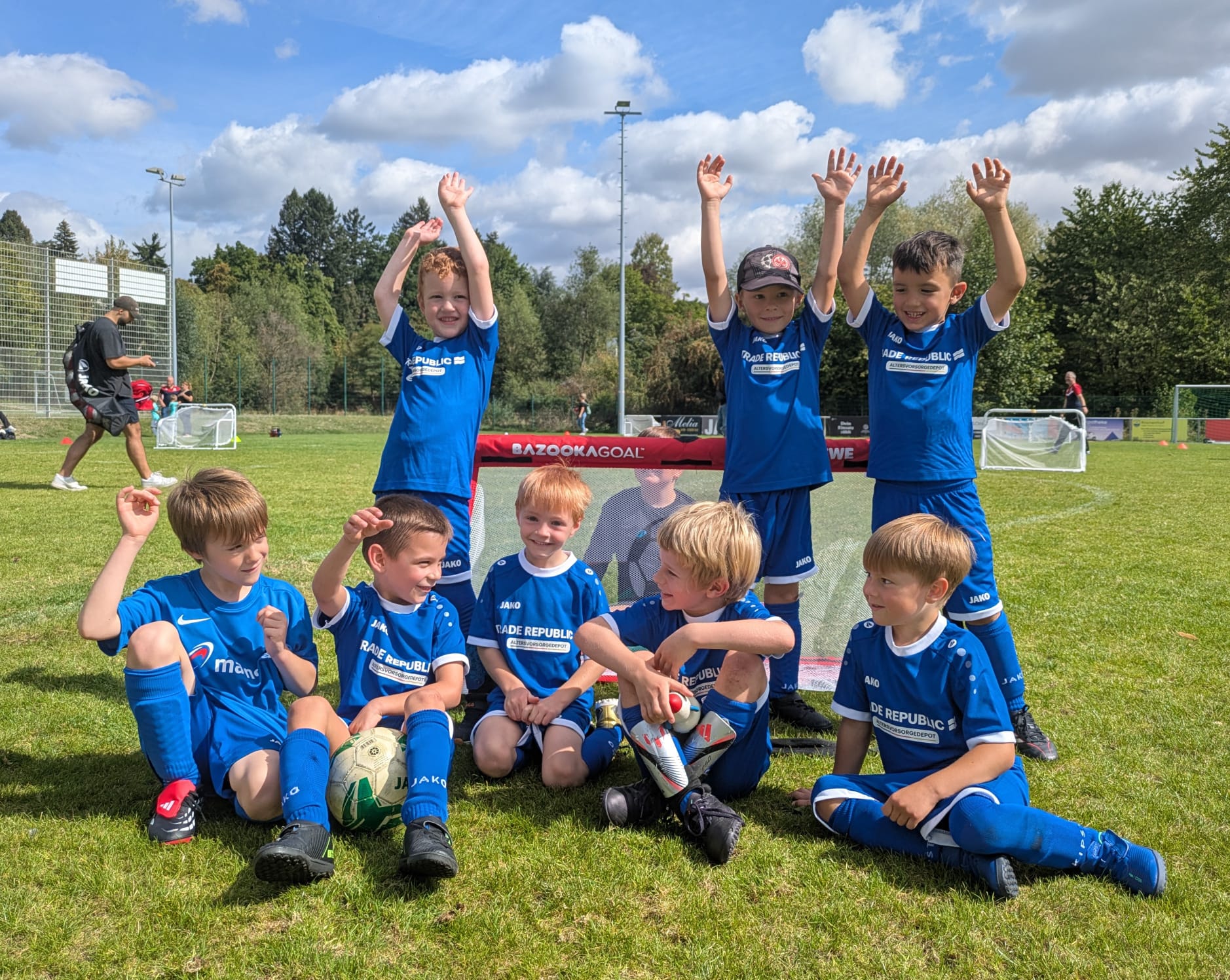 Mannschaftsfoto der G-Jugend des FV Stierstadt